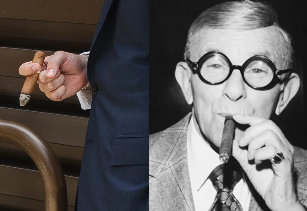 How to hold cigar in mouth?